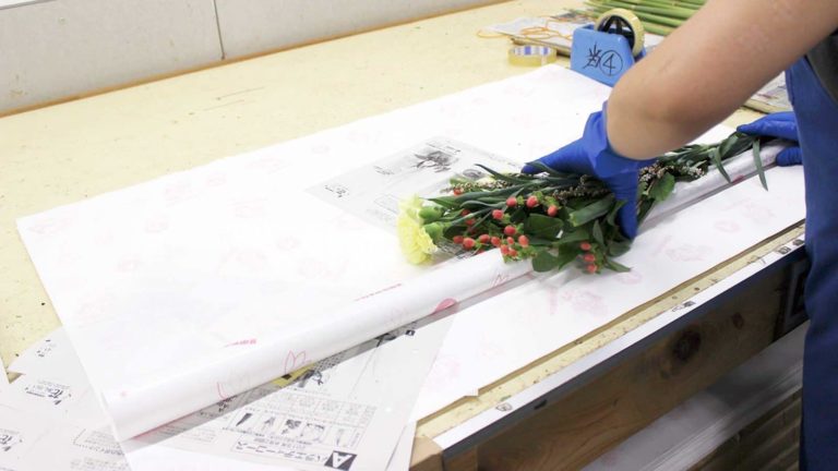 お花と一緒に手引き書を